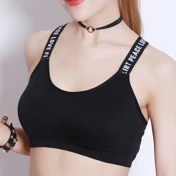 Soutien-gorge de sport sexy pour femme, sous-vêtement push-up, pour gym, fitness, yoga, 1 pièce