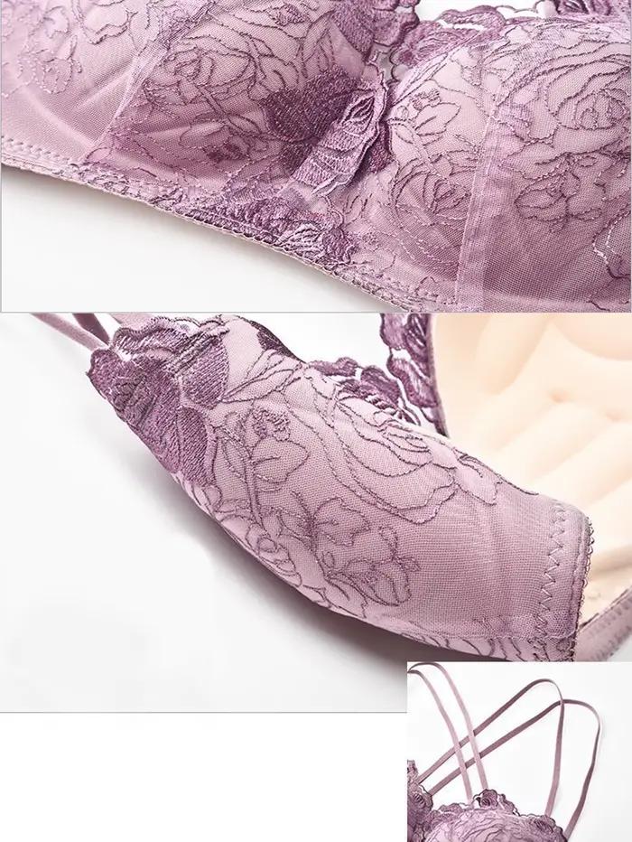 Dámska čipkovaná push-up podprsenka