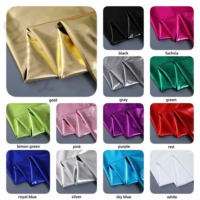 OVIGILY – justaucorps sans manches pour femmes, col rond profond, débardeur métallique brillant pour adultes, pour fête, Clubwear