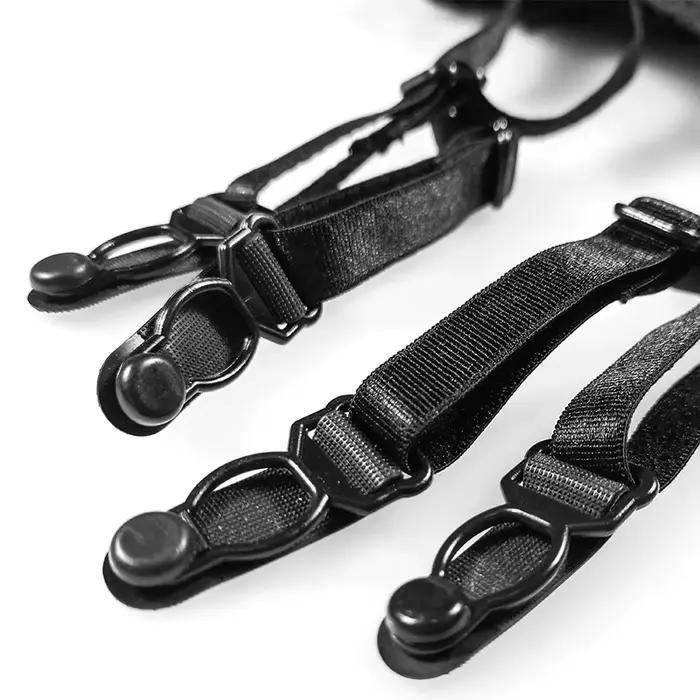 M L XL veľká veľkosť Sexy čipkovaná priesvitná podväzková opaska s nastaviteľným zadným zapínaním na pančuchy
