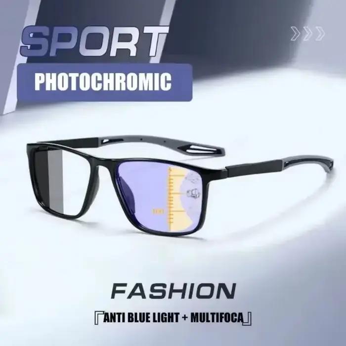 Fotochromické multifokálne okuliare na čítanie pre mužov