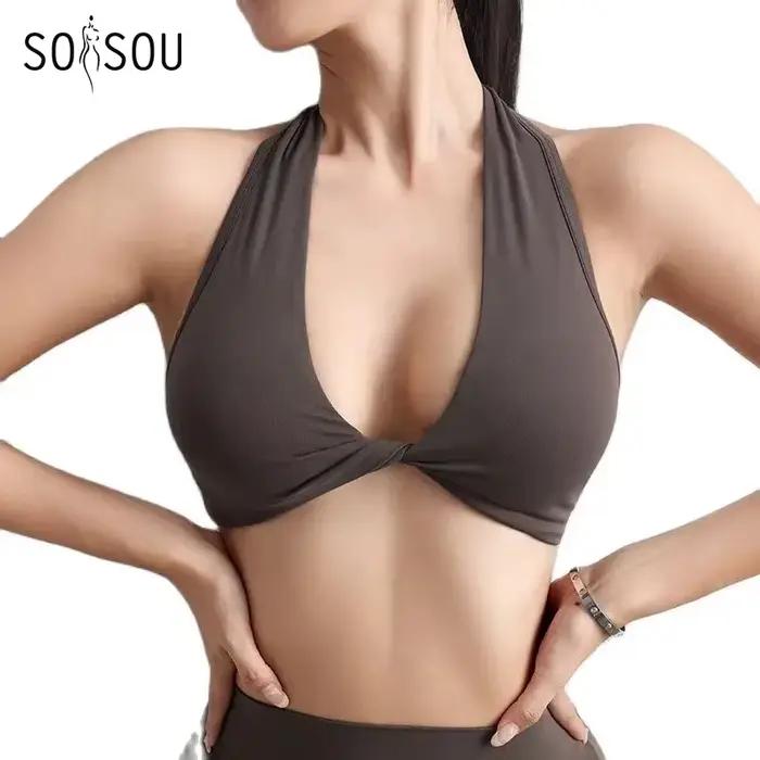 SOISOU Nylon najsexi športová podprsenka na gymnastiku