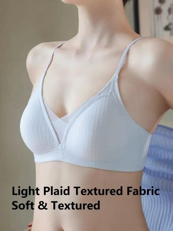 Soutien-gorge triangle sans couture anti-affaissement pour femmes confort sans fil ajustement parfait journée entière