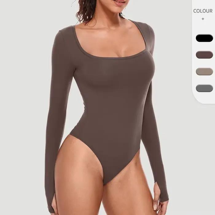 Dámsky jednodielny body s dlhými rukávmi