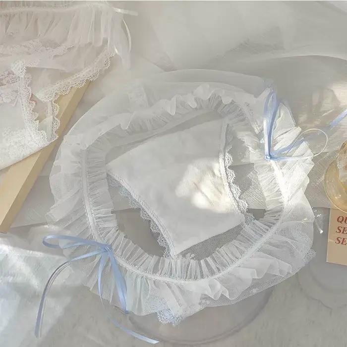 Ženy Sexy Priehľadná Čipka Mašlička Tanga Spodná Bielizeň Mikro Slipy Erotické