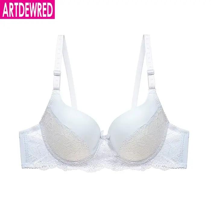 Soutien-gorge Sexy en dentelle, soutien-gorge Push Up à fleurs pour femmes, Bralette à armatures, grande taille, soutien-gorge Super fin