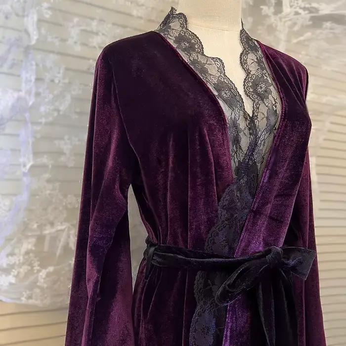Robes de nuit sexy pyjamas pour femmes dentelle velours femmes vêtements de nuit confortables chemises de nuit féminines tentation dames chemise de nuit