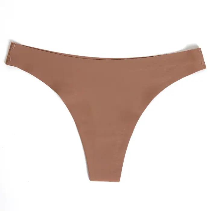 Bezšvové hodvábne tangá pre ženy, sexy spodná bielizeň, športové t-back