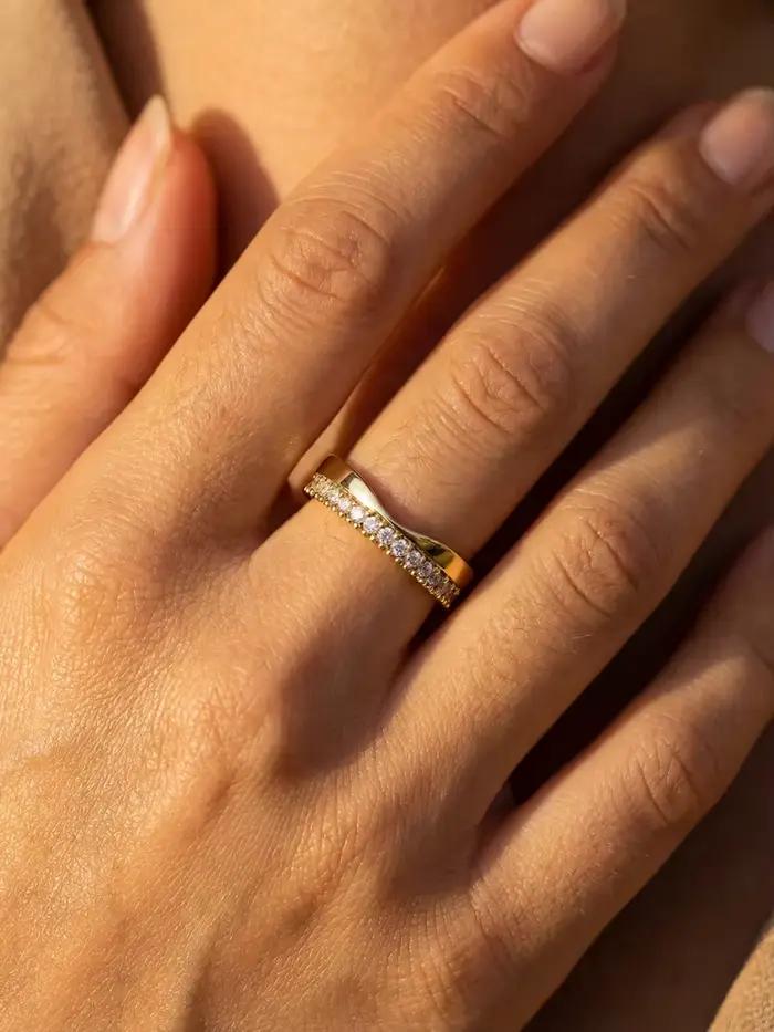 Minimalistický strieborný prsteň Sterling 925 pre ženy