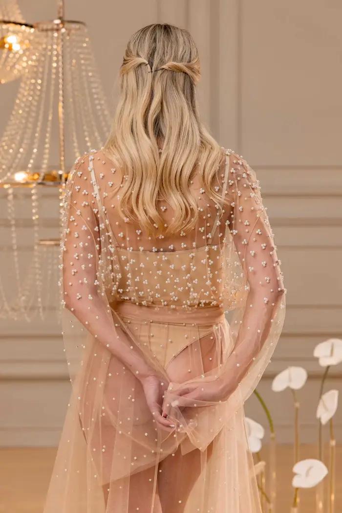 Magnifiques Robes de Nuit pour Femmes, Peignoirs, Robes de Mariée à Perles, Robes de Maternité pour la Photographie, Sur Mesure