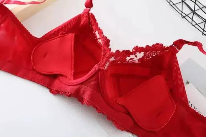 Soutien-gorge grande taille pour femme, bonnets B C D E F G H, lingerie push-up, brassière transparente à couvrance complète