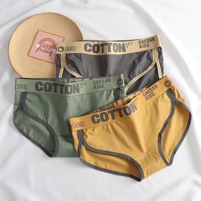 Femmes coton culottes dames Sexy lettre sport slips sans couture Beathable antibactérien Lingerie solide sous-vêtements femmes intimes