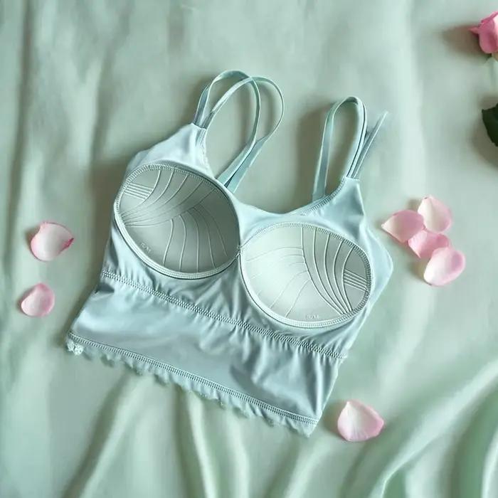 Soutien-gorge de sport intégré pour femme, idéal pour le yoga, la course et le fitness, avec dos sexy, confortable pour l'été, style débardeur