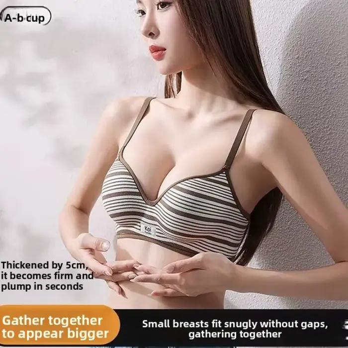Push-up podprsenka 8CM s farebným pásikom