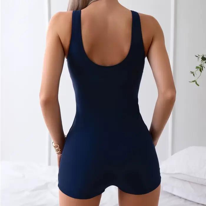 Maillot de bain une-pièce femme push-up en nylon élasthanne motif fleurs pour bain et plage élégance et confort