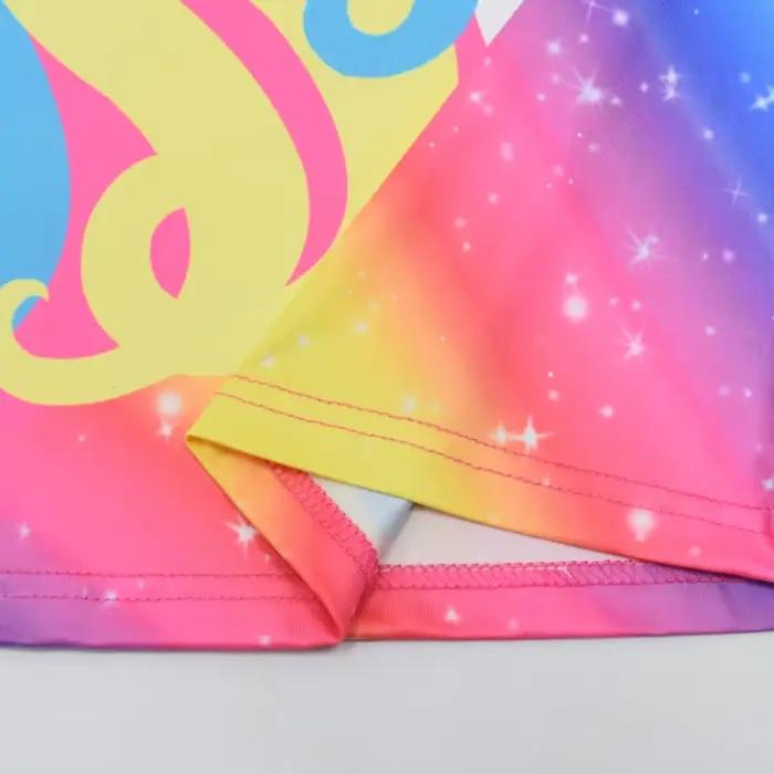 Enfants bébé vêtements de nuit pour filles arc-en-ciel licorne mignon dessin animé frappes de lait robe de nuit filles chemise de nuit Kawaii Pijamas 3-8y