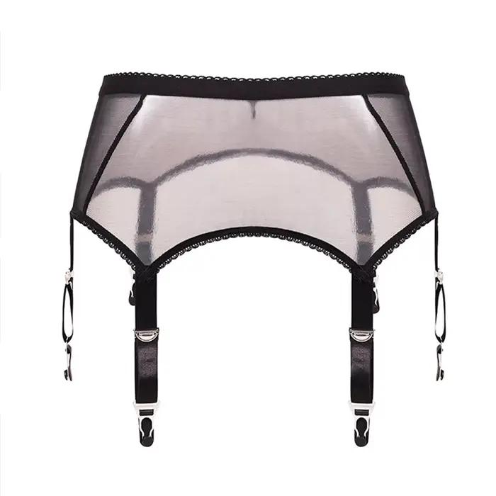 Sexy femmes Vintage taille haute porte-jarretelles maille porte-jarretelles sangles porte-jarretelles cuisse jarretière Bondage Lingerie porte-jarretelles
