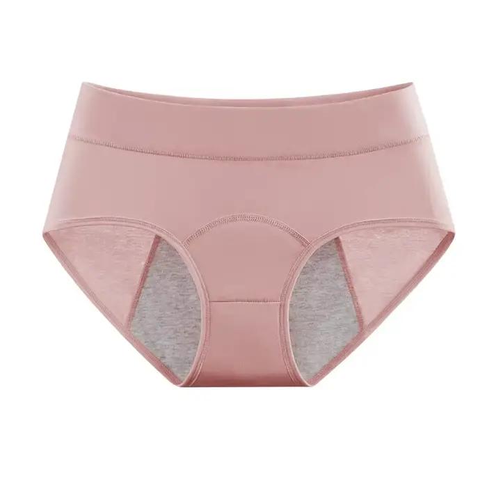 Culotte menstruelle haute taille en coton pour femmes protection anti-fuite variété de couleurs confortable usage quotidien et cadeau spécial