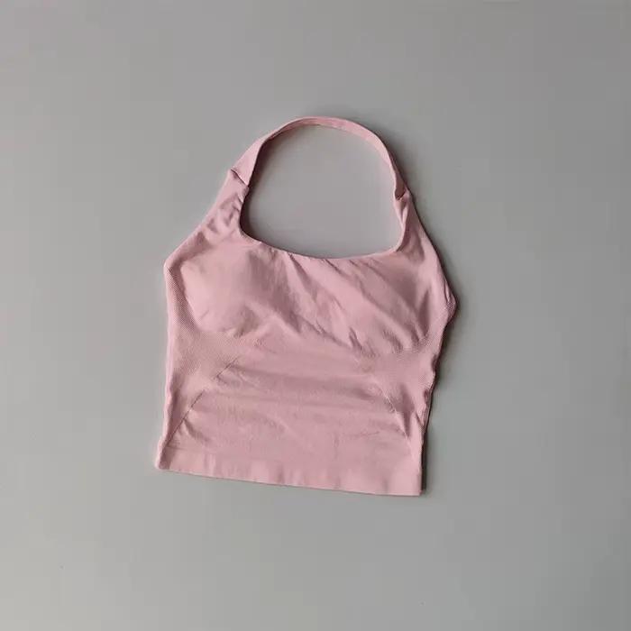 Soutien-gorge de sport de Yoga sans couture, dos croisé, résistant aux chocs, pour entraînement, Fitness, Push up, Yoga, course à pied, vêtements de sport actifs, gilet, été