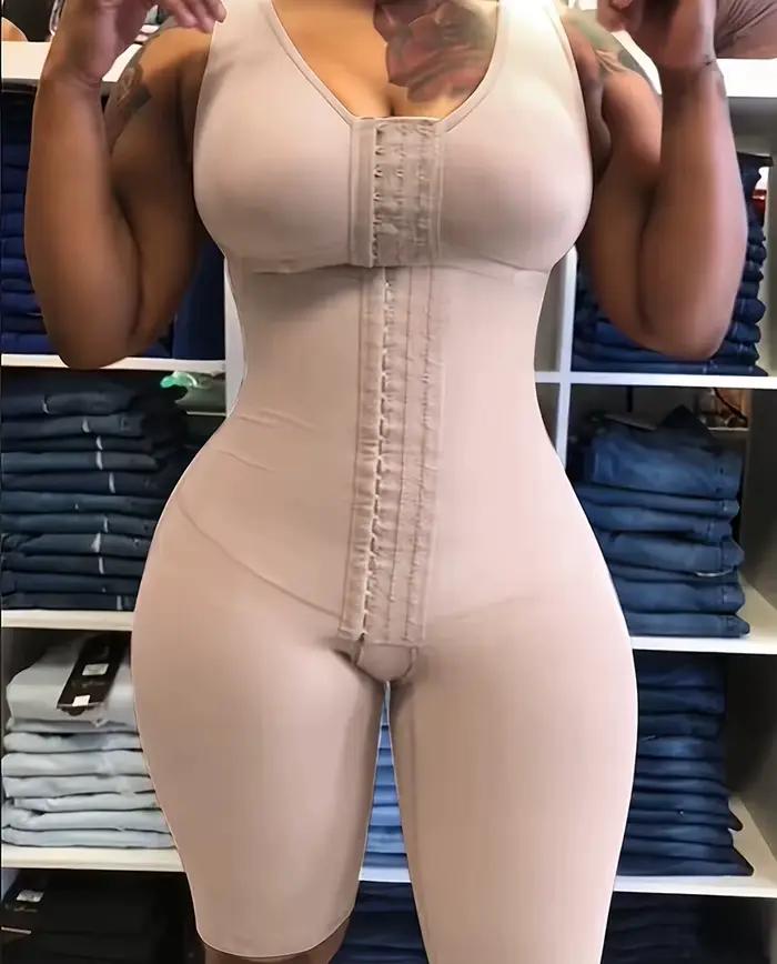 Celotelový tvarovací body Fajas colombiennes Bodysuits Shapewear Spevňujúci pás Pooperačná podporná páska Spodná