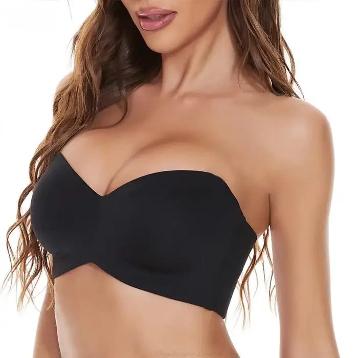 Soutien-gorge sans bretelles multi-voies antidérapant, soutien complet, Bandeau Convertible, Invisible, à armatures, taille B-G, sous-vêtements à grande tasse