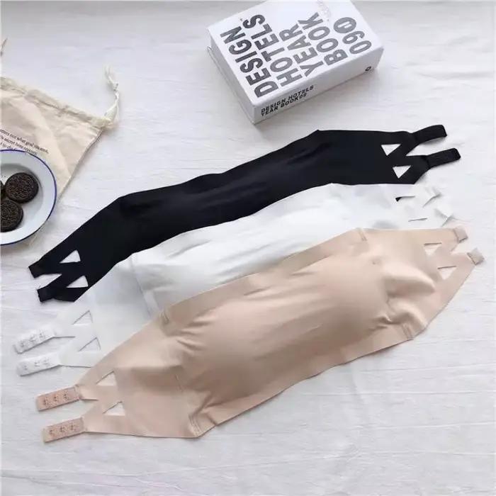 Haut sans couture, soutien-gorge Invisible pour femmes, sous-vêtements sans bretelles, soutien-gorge rayé, soutien-gorge ajusté et respirant, flambant neuf