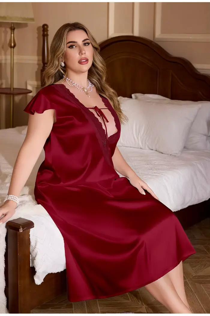 Veľká veľkosť 3XL 4XL 5XL dlhá nočná košeľa pre ženy