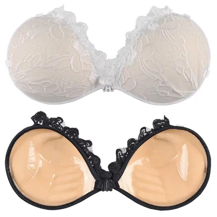 Neviditeľná push-up lepiaca podprsenka pre odhalený chrbát