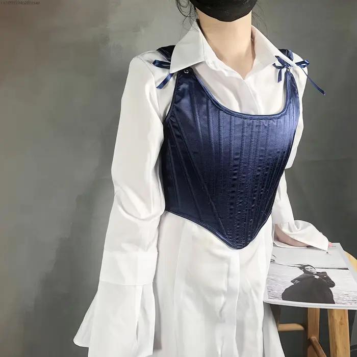Nevyztužený korzet pre ženy v renesančnom štýle, bustier, vrchný korzet