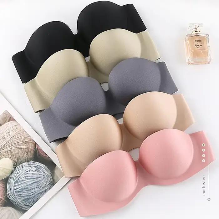Soutien-gorge sans bretelles antidérapant pour femmes, Invisible, Sexy, beaux autocollants de poitrine au dos, rassemblement de sous-vêtements confortables