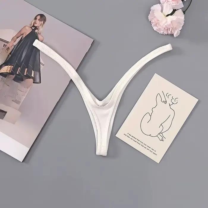Sous-vêtements féminins en coton mince string sexy et élégants pour occasions spéciales et cadeaux romantiques