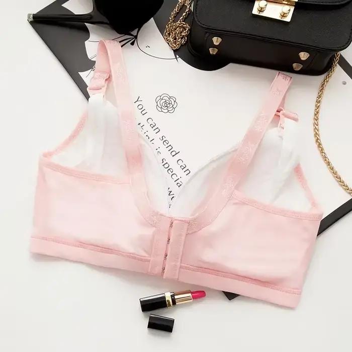 Soutien-gorge d'allaitement en coton respirant pour femme, soutiens-gorge d'allaitement, soutien-gorge sans fil, grande taille, facile à nourrir, ALTERTER, été