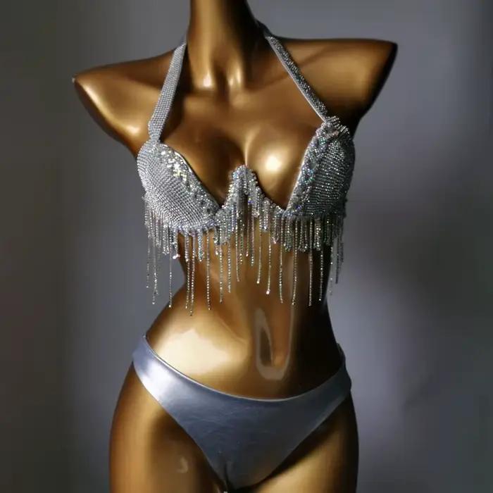 Krištáľové bikiny s tyčinkou