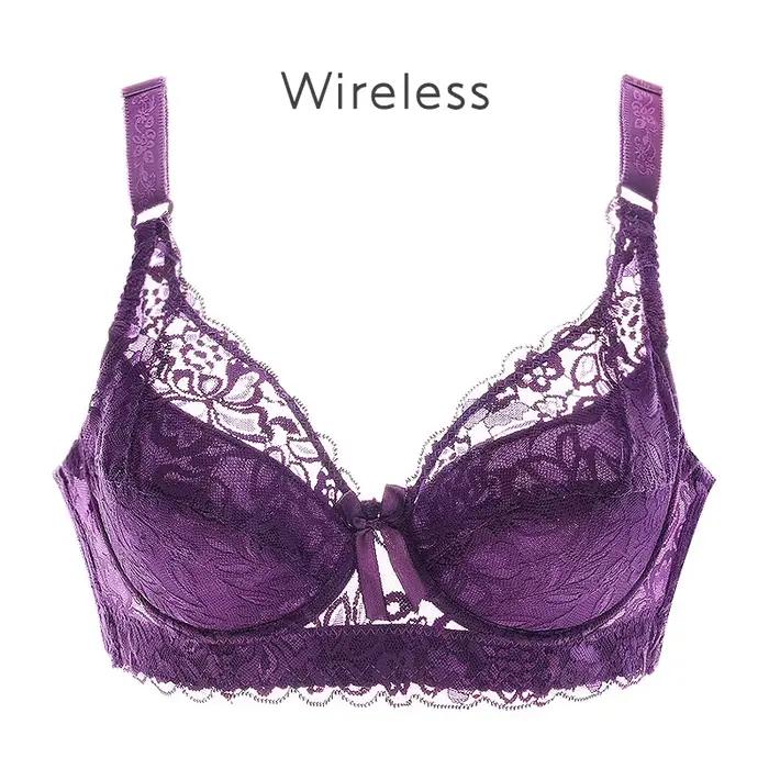 Soutien-gorge sexy Holo Silva sans fil avec push-up pour femmes grandes tailles dentelle et couleurs audacieuses occasions spéciales
