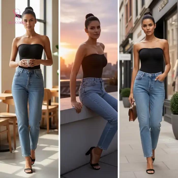 Body gainant femme string corset sans bretelles, gaine body sculptant gainant ventre pla sans coutures, effet ventre plat, une pièce bodysuit pour sous les robes pour femmes.