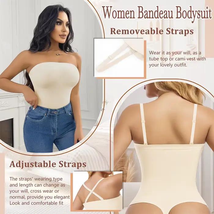Dámske body na spevnenie brucha Shapewear bez rukávov bez ramienok s holým chrbtom ležérne tielko tangá