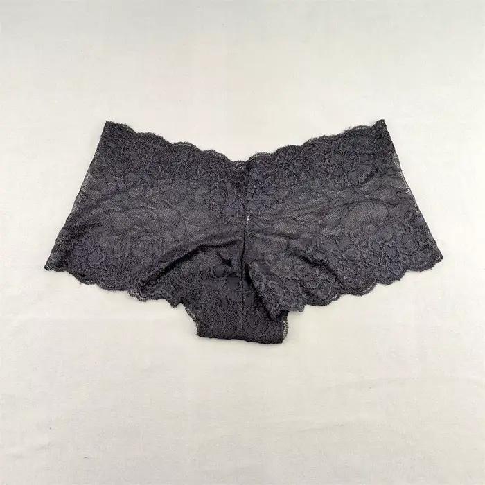 Dámske boy shorts čipka priesvitné boxerky s kvetinovým vzorom jednofarebné