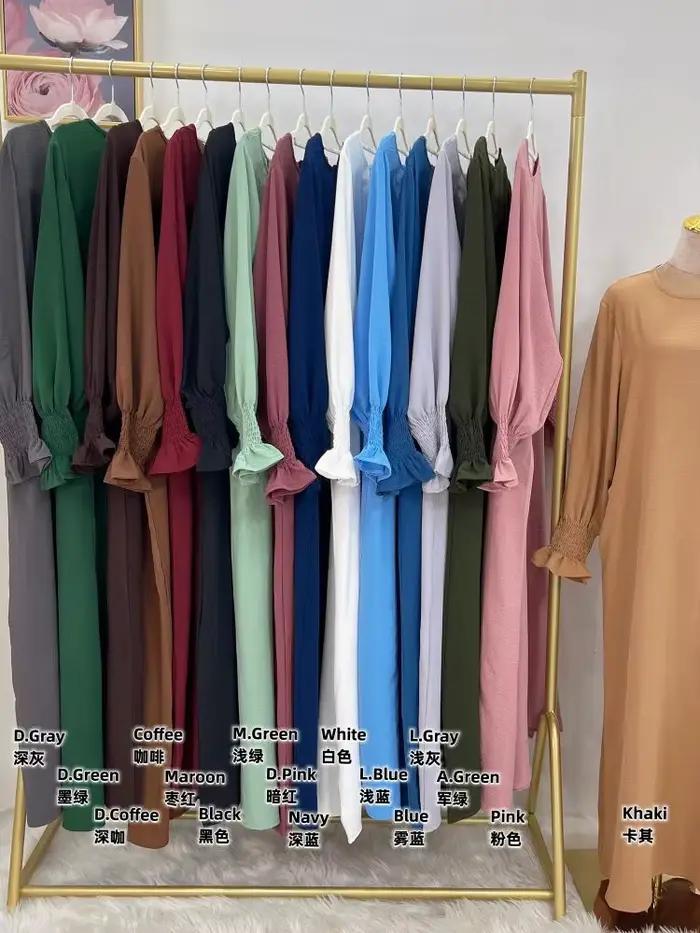 Ramadánová abája dubajský kaftan Dlhé šaty moslimské turecké abáje na modlitbu islamské oblečenie pre ženy