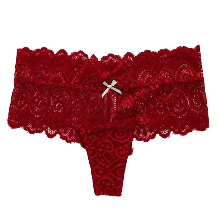 Culotte en coton taille haute pour femmes, sous-vêtements féminins, string sexy, culotte en dentelle, lingerie, KnUNICEF