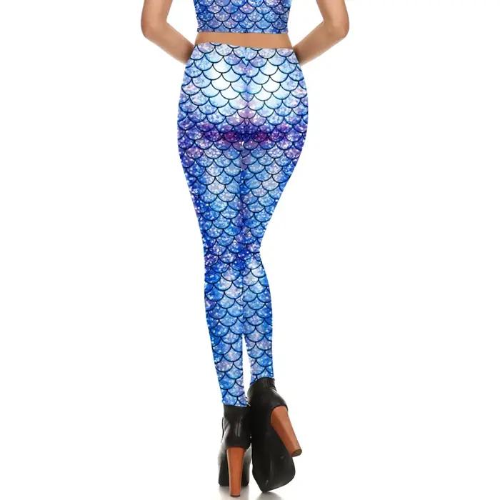 Farebné morské pani legíny VIP FASHION pre ženy