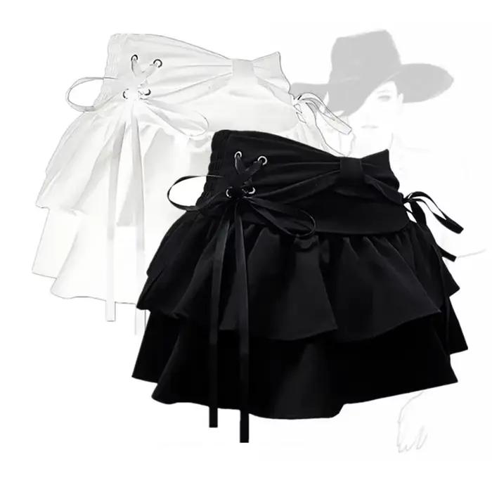 Jupe gotick mini décontractée style vintage polyester pour femmes occasions spéciales années dorées rock