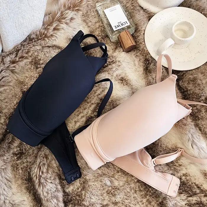 Soutien-gorge Only A en coton fin pour femme, blanc et noir pur, vêtements de nuit confortables et sexy, bralette sans fil à la mode