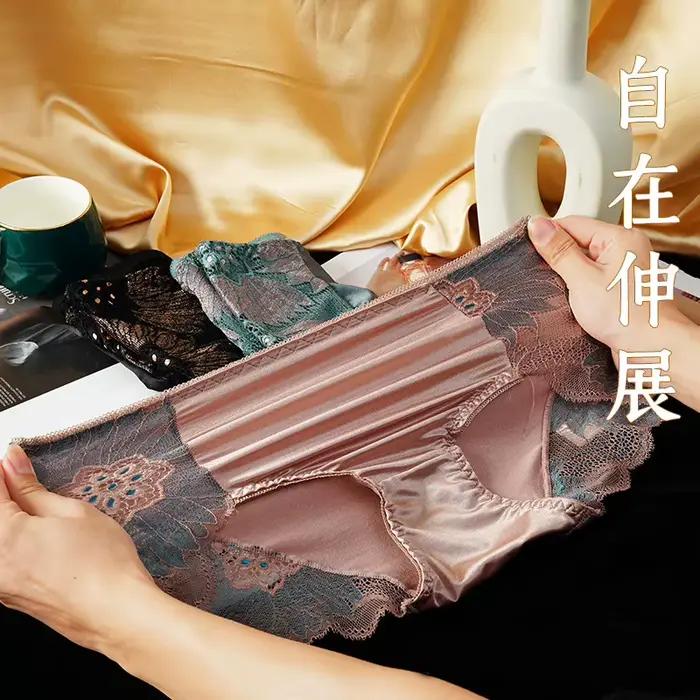 Style français Sexy femmes sous-vêtements de haute qualité luxe dentelle dames culottes sans couture taille moyenne femme slips Lingerie intimes