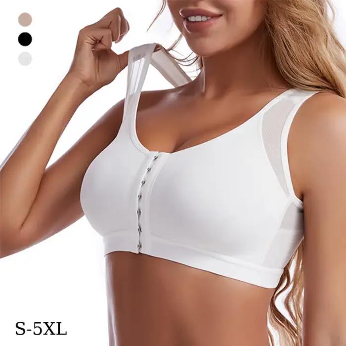 Fermeture avant Posture correcteur soulever soutien-gorge femmes Push Up dos croisé sous-vêtements antichoc sport soutien Fitness gilet soutiens-gorge S-5XL
