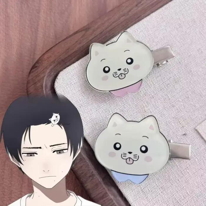 Unisex kawaii mačacia spona do vlasov