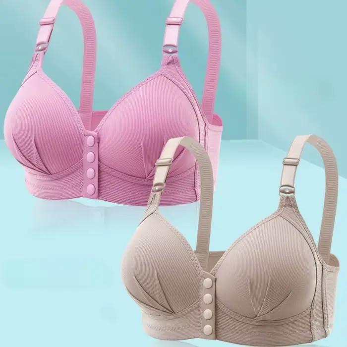 Soutien-gorge sexy push up pour femmes grande taille fermeture avant confortable et élégant sous-vêtement pour maman occasion spéciale