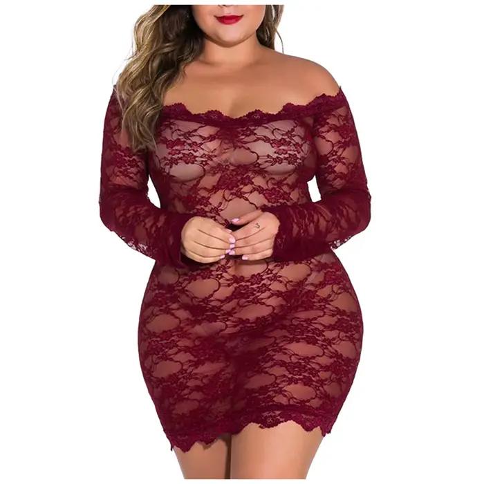 Sexi čipkované nočné košele pre ženy