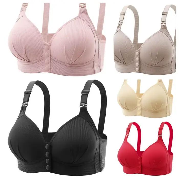 Soutien-gorge sexy push up pour femmes grande taille fermeture avant confortable et élégant sous-vêtement pour maman occasion spéciale