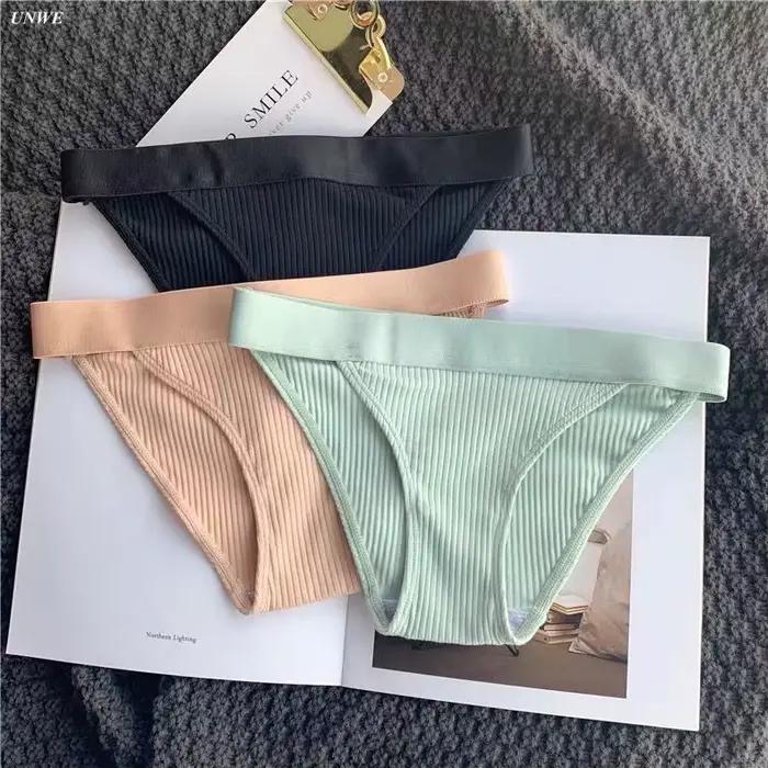 Dámske brazílske nohavičky z bavlny, sexy spodná bielizeň, jemné, bikiny, M-XL