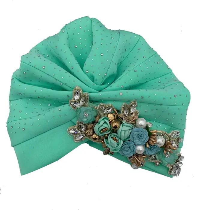 Nový trblietavý africký turban pre ženy